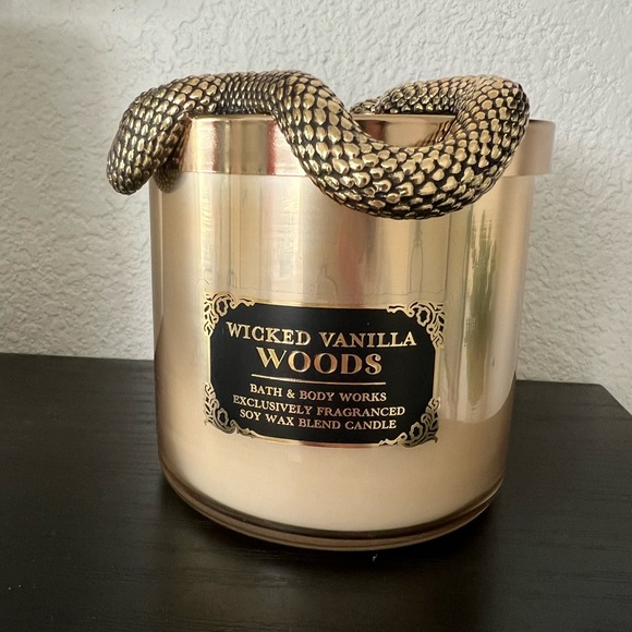 Wicked Vanilla Woods Candle with Gold Snake Lid 2024 - Picture 3 of 5